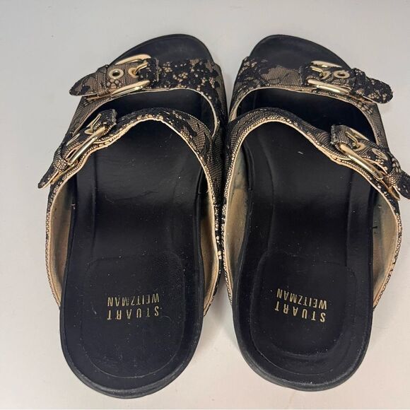 Stuart Weitzman
Freely Lace Buckled Sandal, Black - Picture 6 of 9